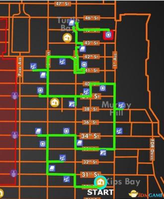 全境封锁 东部刷材料路线图 白区刷材料总路线图一览