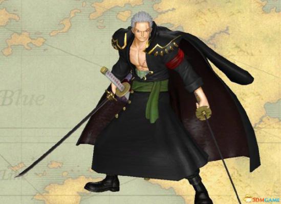 海贼无双3 索隆黑衣白发MOD 海军大衣服装MOD