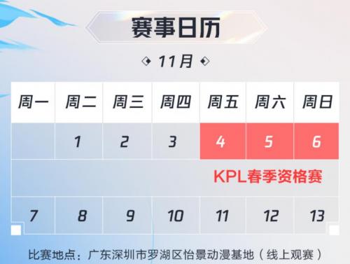 2023KPL春季赛资格赛什么时候开始 2023KPL春季赛资格赛赛程介绍
