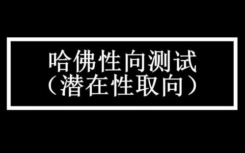 哈佛性向测试怎么做