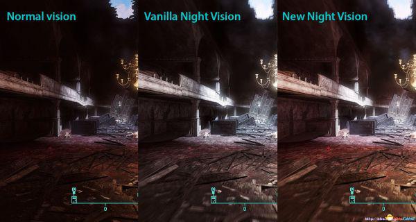 辐射4 功能性MOD 夜视效果强化MOD 一键切换夜视MOD