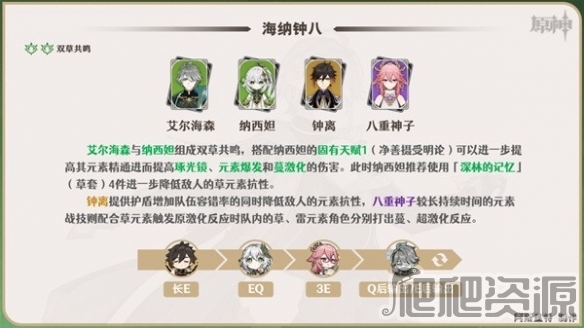 原神艾尔海森队伍搭配推荐_原神艾尔海森队伍怎么搭配